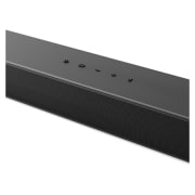 Schräge Draufsicht auf die Mitte der LG Soundbar DS60T