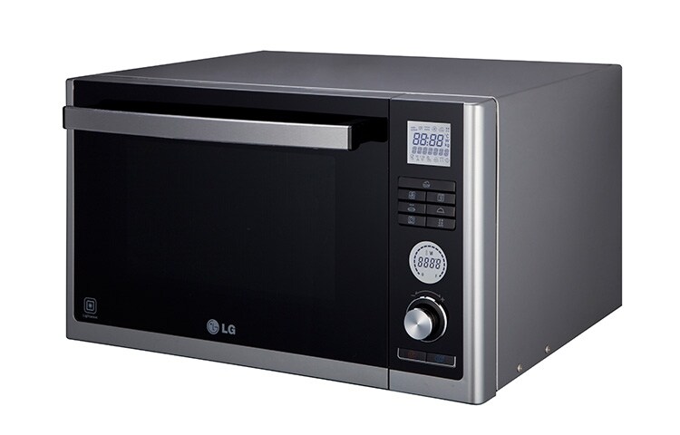 LG Lichtwellenofen mit Carbon Heizelement, Heißluft und 8 Dampfgarprogramme inkl. Dampfgarer-Set, MJ3281BCS