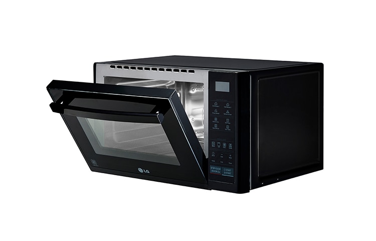 LG Lichtwellenofen mit Carbon Heizelement, Heißluft und 26 Programmen, MJ3294BAB