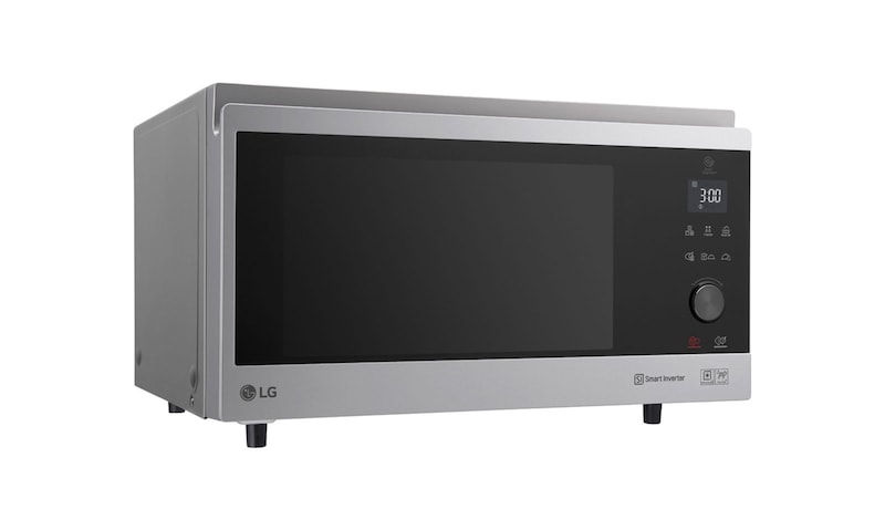 LG Heißluft-Mikrowelle Edelstahl (39L, 1350 Watt) mit Heißluftfunktion, Quarzgrill & EasyClean | MJ3965ACS, MJ3965ACS