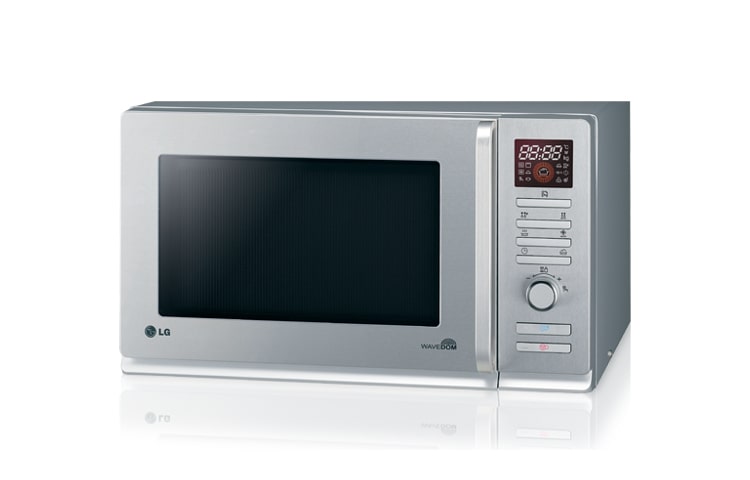 LG Silberne Kombi-Mikrowelle mit Intellowave System für die gleichmäßige Erwärmung des Gargutes, MC7687AS