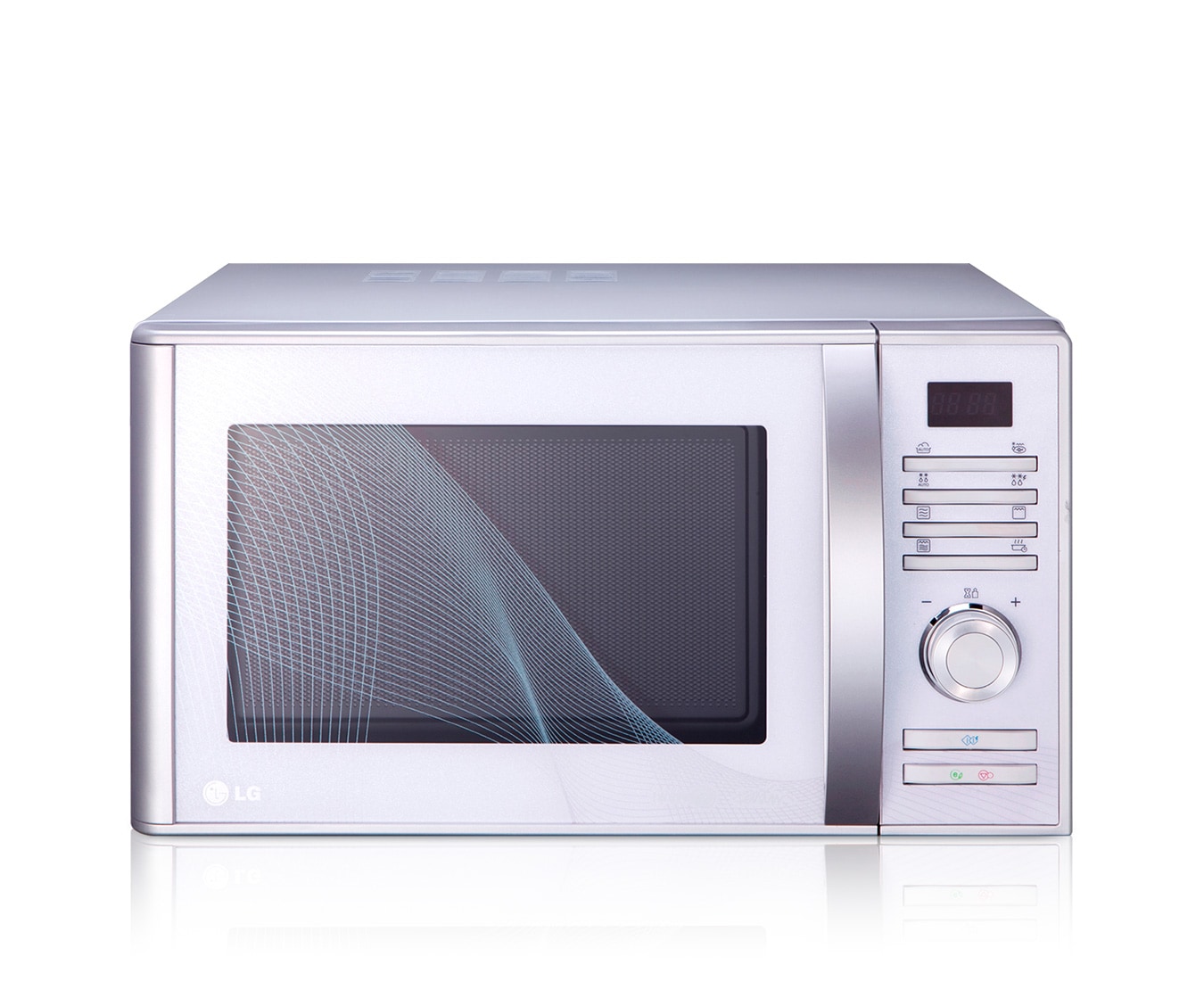 LG Mikrowelle mit Quarzgrill, 23 Litern Kapazität und Eco-On-Energiesparmodus, MH6383BAJ