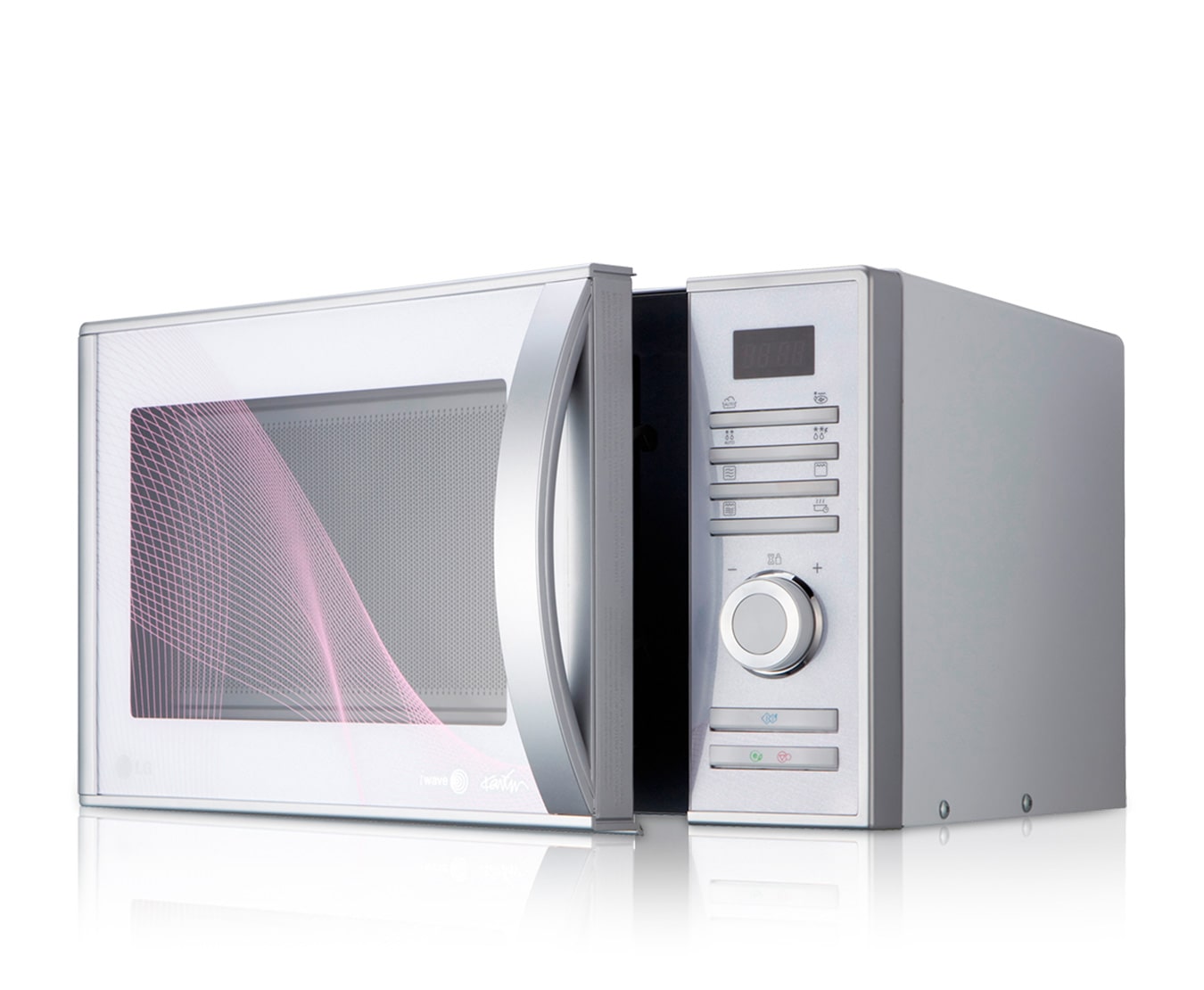 LG Mikrowelle mit Quarzgrill, 23 Litern Kapazität und Eco-On-Energiesparmodus, MH6383BAJ