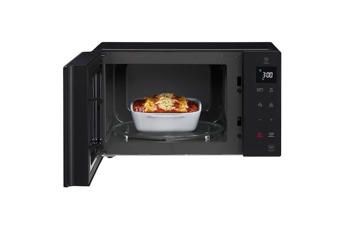 LG Mikrowelle Schwarz (25 L, 1000 Watt) mit Quarzgrill, Smart Inverter Technologie & EasyClean | MH6535GIS, MH6535GIS