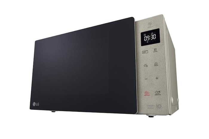 LG Mikrowelle Noble Steel (25 L, 1000 Watt) mit Quarzgrill, Smart Inverter Technologie & EasyClean | MH6535NBS, MH6535NBS
