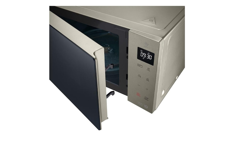 LG Mikrowelle Noble Steel (25 L, 1000 Watt) mit Quarzgrill, Smart Inverter Technologie & EasyClean | MH6535NBS, MH6535NBS