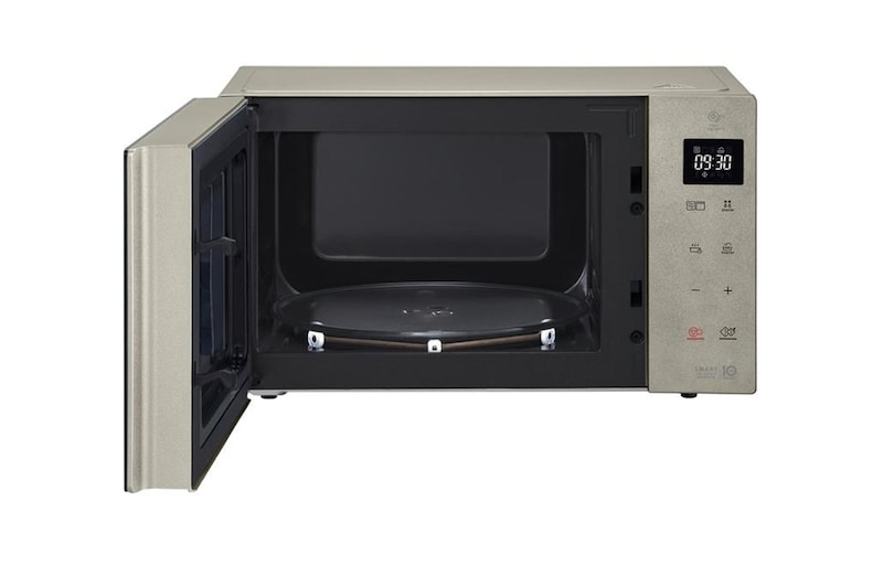 LG Mikrowelle Noble Steel (25 L, 1000 Watt) mit Quarzgrill, Smart Inverter Technologie & EasyClean | MH6535NBS, MH6535NBS