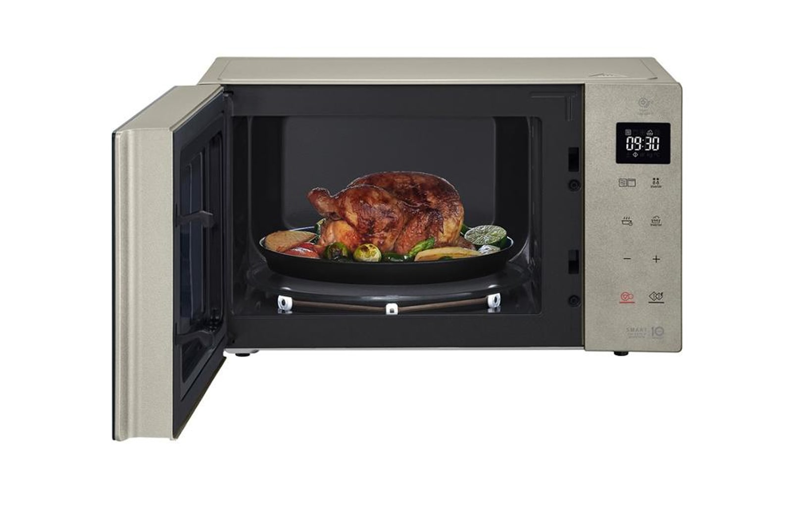 LG Mikrowelle (25 L, 1000 Watt) mit Quarzgrill-Technologie | MH6535NBS, MH6535NBS