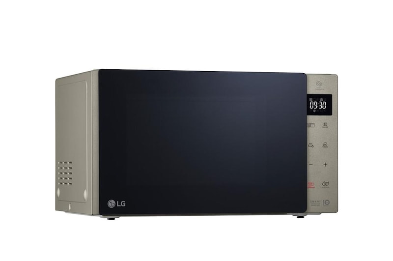 LG Mikrowelle Noble Steel (25 L, 1000 Watt) mit Quarzgrill, Smart Inverter Technologie & EasyClean | MH6535NBS, MH6535NBS