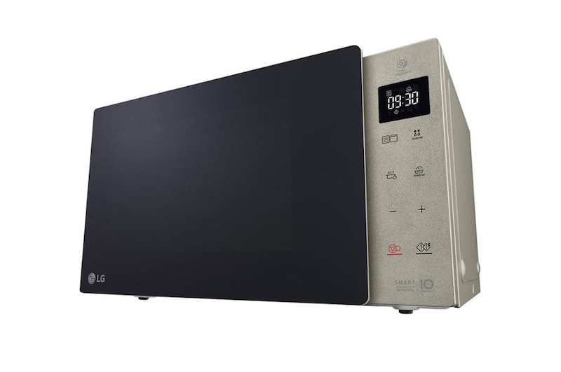 LG Mikrowelle Noble Steel (25 L, 1000 Watt) mit Quarzgrill, Smart Inverter Technologie & EasyClean | MH6535NBS, MH6535NBS