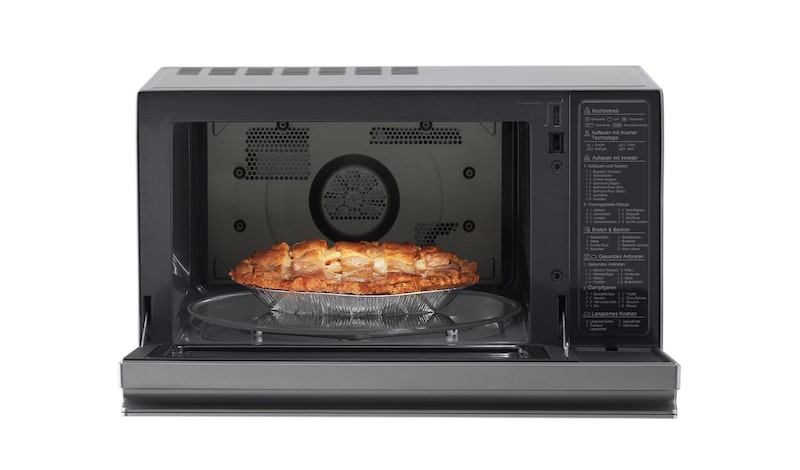 LG Heißluft-Mikrowelle Edelstahl (39L, 1350 Watt) mit Heißluftfunktion, Quarzgrill & EasyClean | MJ3965ACS, MJ3965ACS