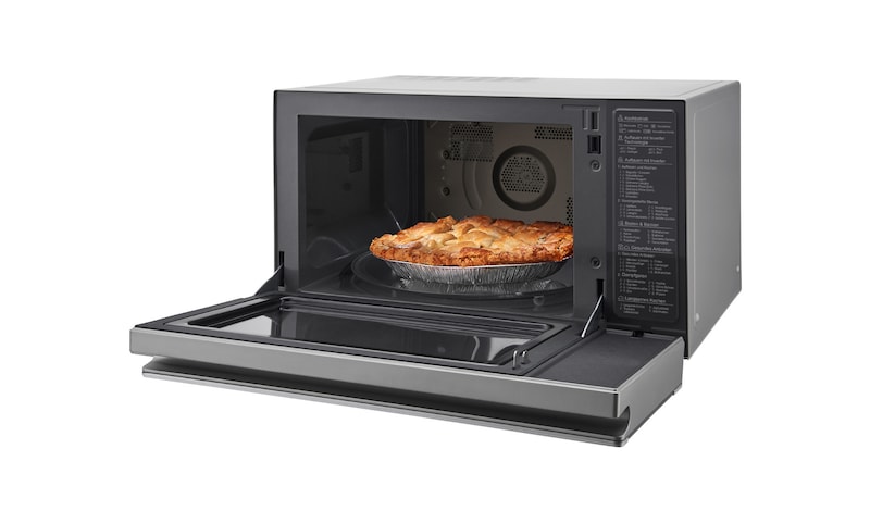 LG Heißluft-Mikrowelle Edelstahl (39L, 1350 Watt) mit Heißluftfunktion, Quarzgrill & EasyClean | MJ3965ACS, MJ3965ACS