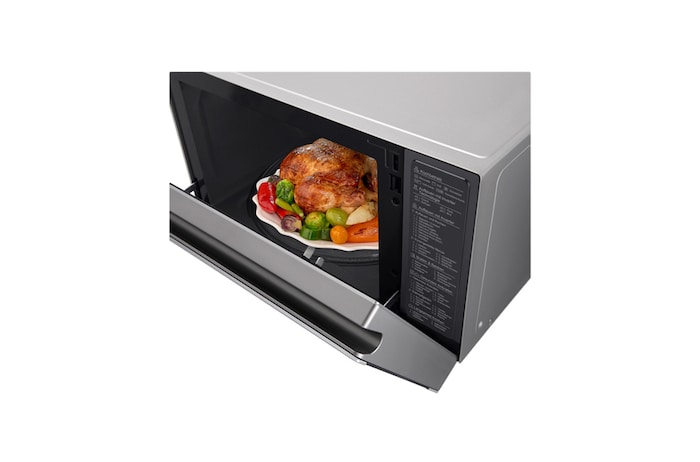 LG Heißluft-Mikrowelle Edelstahl (39L, 1350 Watt) mit Heißluftfunktion, Quarzgrill & EasyClean | MJ3965ACS, MJ3965ACS