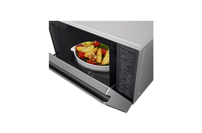 LG Heißluft-Mikrowelle Edelstahl (39L, 1350 Watt) mit Heißluftfunktion, Quarzgrill & EasyClean | MJ3965ACS, MJ3965ACS