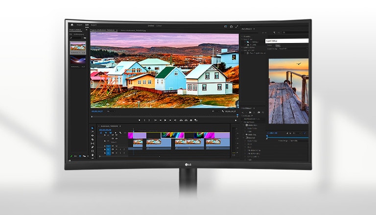 Die Animation zeigt, dass dank der Darstellung im Seitenverhältnis von 21:9 mehr Inhalte auf einen Blick auf einem Bildschirm dargestellt werden können.