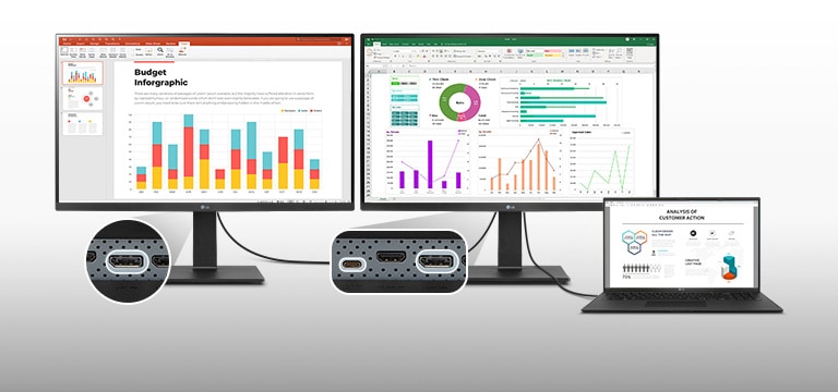 produktiver Arbeitsplatz mit USB Type-C™.