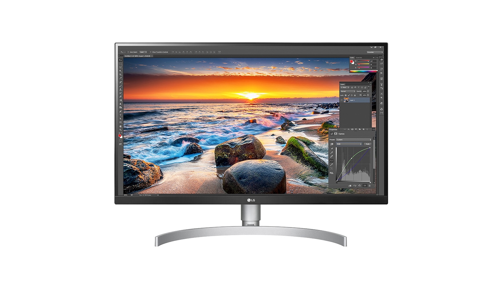 LG 27" Ultra HD 4K HDR Monitor, 27UK850-W