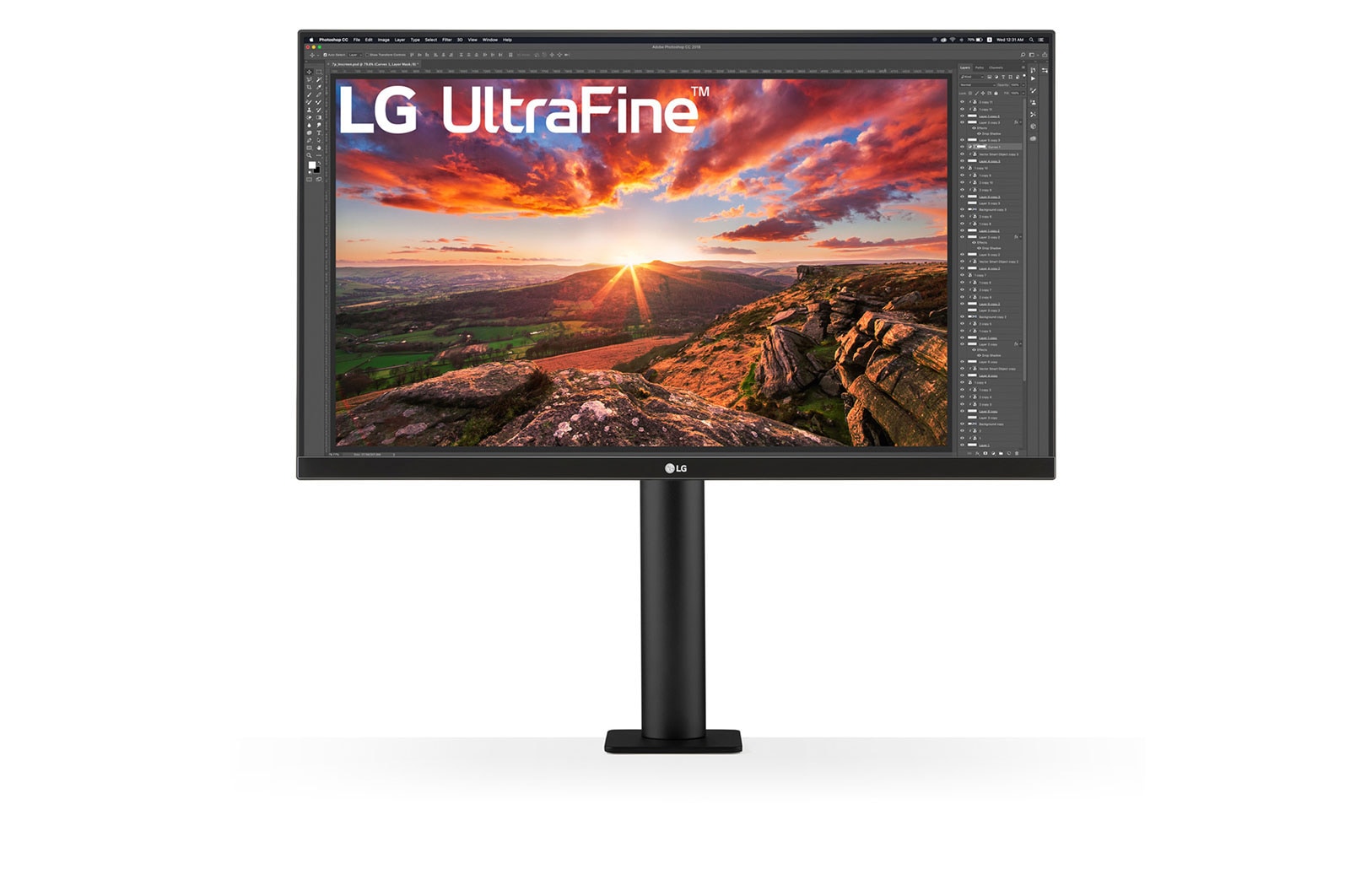 LG 27 Zoll UltraFine™ Display Ergo Monitor mit UHD 4K-Auflösung und IPS, 27UN880P-B