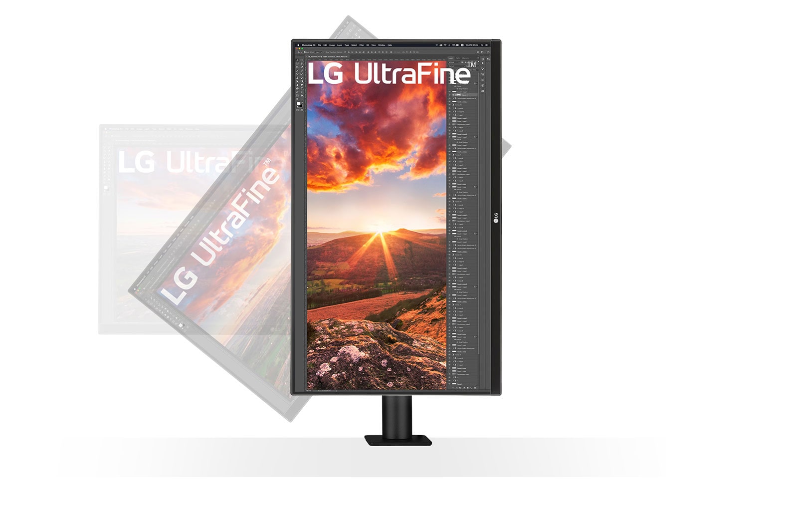 LG 27 Zoll UltraFine™ Display Ergo Monitor mit UHD 4K-Auflösung und IPS, 27UN880P-B