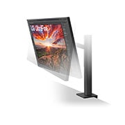 LG 27 Zoll UltraFine™ Display Ergo Monitor mit UHD 4K-Auflösung und IPS, 27UN880P-B