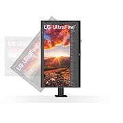 LG 27 Zoll UltraFine™ Display Ergo Monitor mit UHD 4K-Auflösung und IPS, 27UN880P-B