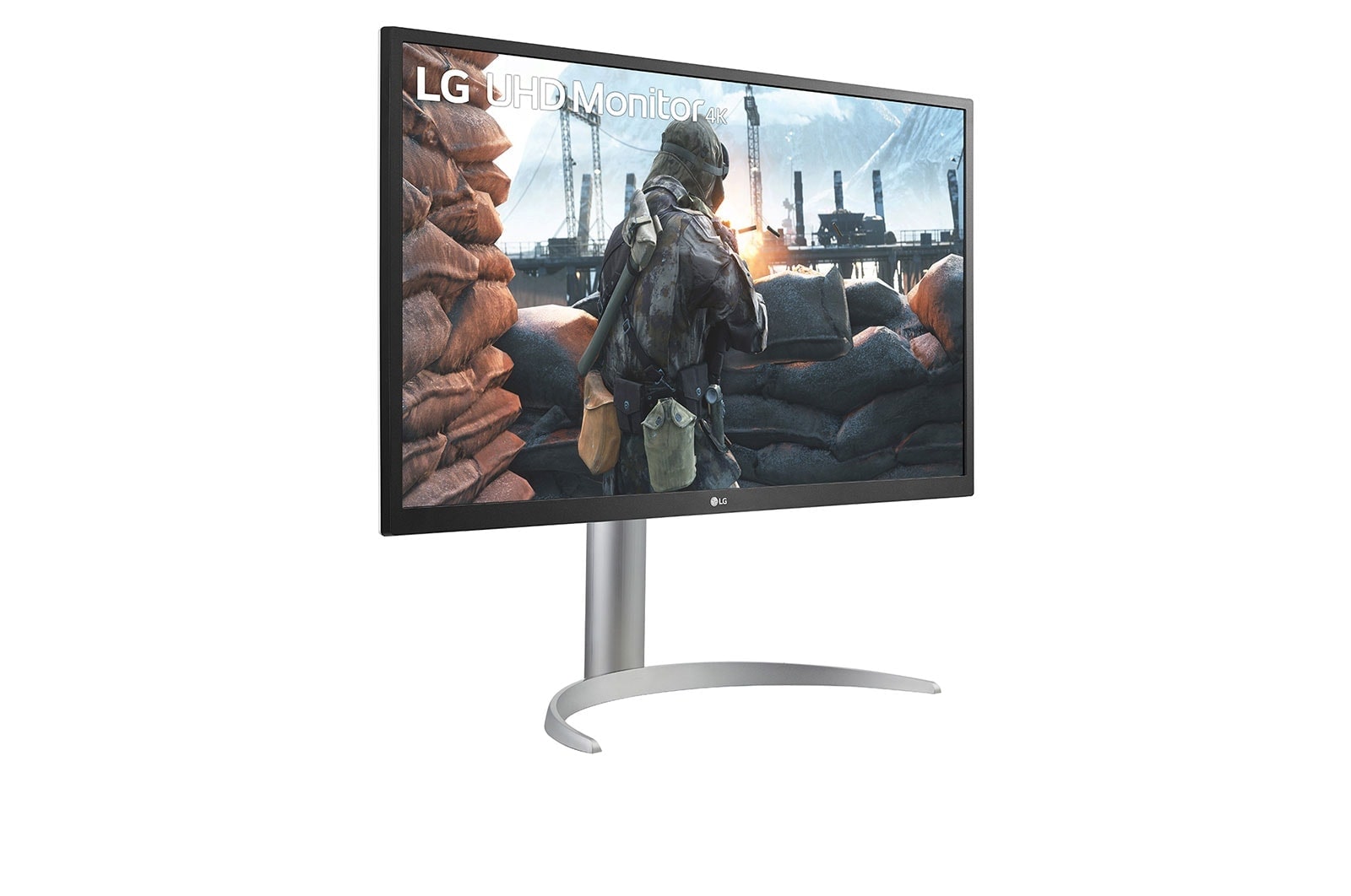 LG 27" UHD 4K (3.840 x 2.160) IPS Monitor mit USB Type-C™, 27UP550N-W