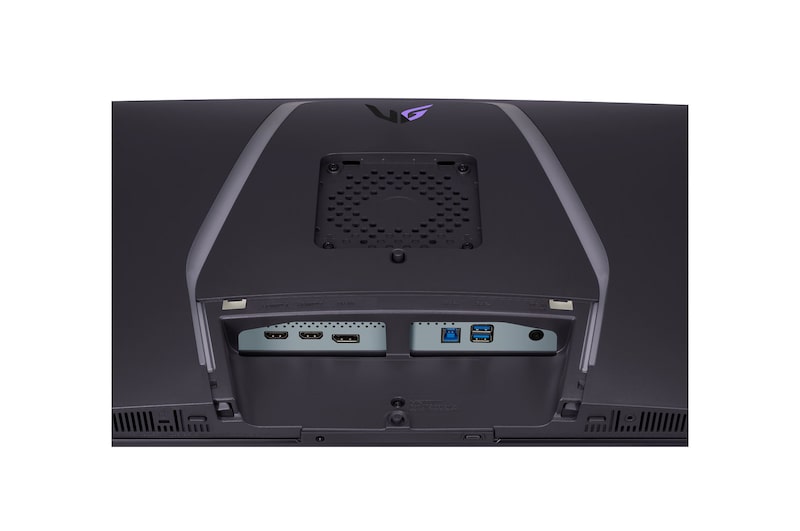 close-up view of ports