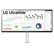 LG 34 Zoll LG UltraWide™ IPS-Monitor mit ergonomischem Standfuß und Wide-FULL-HD-Auflösung (2560 x 1080), 34WQ68X-W