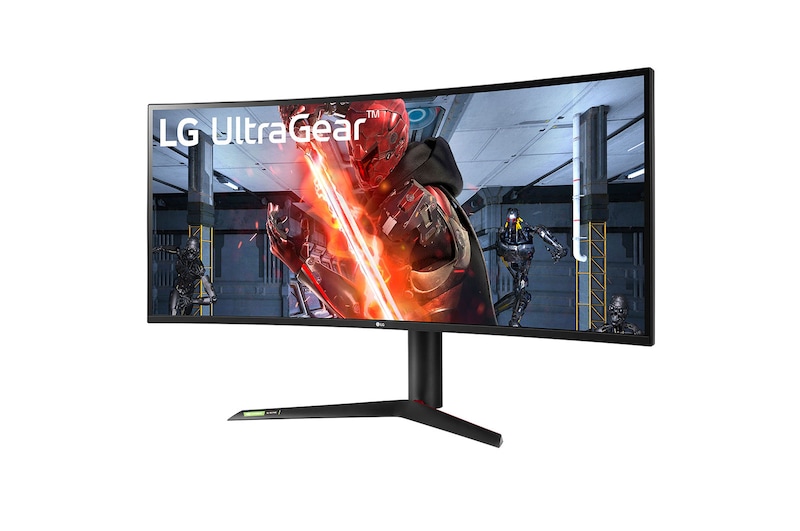 LG 37,5" Curved UltraGear™ QHD Gamin g-Monitor in 21:9 mit QHD+, 38GL950G-B