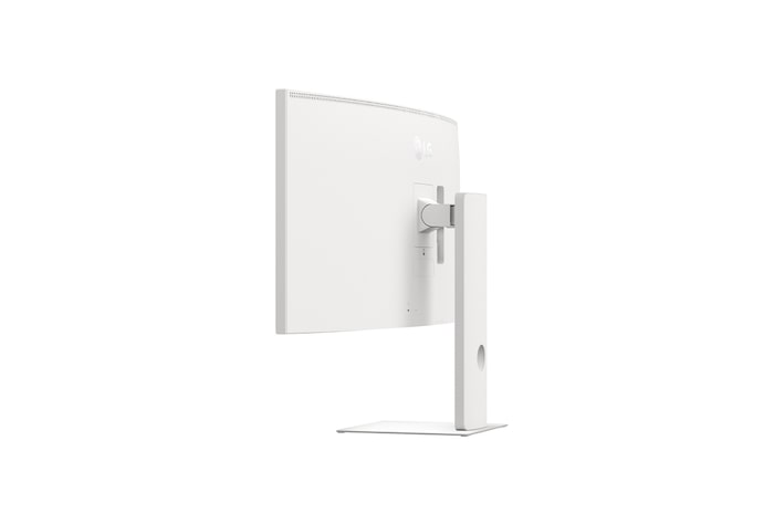 Rückansicht mit nach oben geneigtem Bildschirm