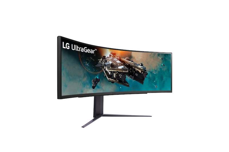 LG UltraGear™ 49 Zoll 240Hz Curved Gaming Monitor mit 1ms, DQHD, HDR 1000, FreeSync Premium Pro, 49GR85DC-B