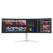 LG 49 Zoll UltraWide™ Monitor mit Dual QHD-Auflösung und Nano IPS, 49WQ95X-W