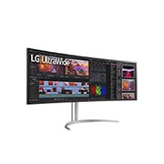 LG 49 Zoll UltraWide™ Monitor mit Dual QHD-Auflösung und Nano IPS, 49WQ95X-W