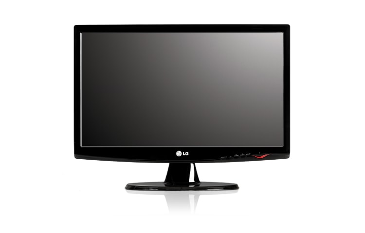 LG 60,96 cm (24") LCD Monitor in hochglänzendem Schwarz mit LG FLATRON f-Engine, W2443T