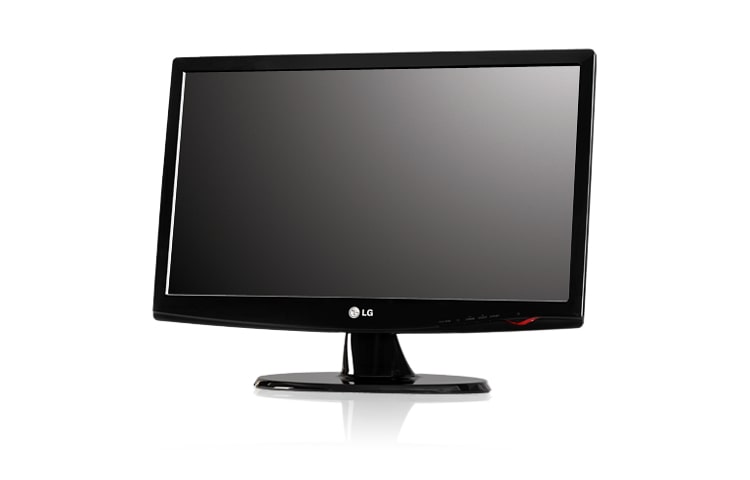 LG 60,96 cm (24") LCD Monitor in hochglänzendem Schwarz mit LG FLATRON f-Engine, W2443T