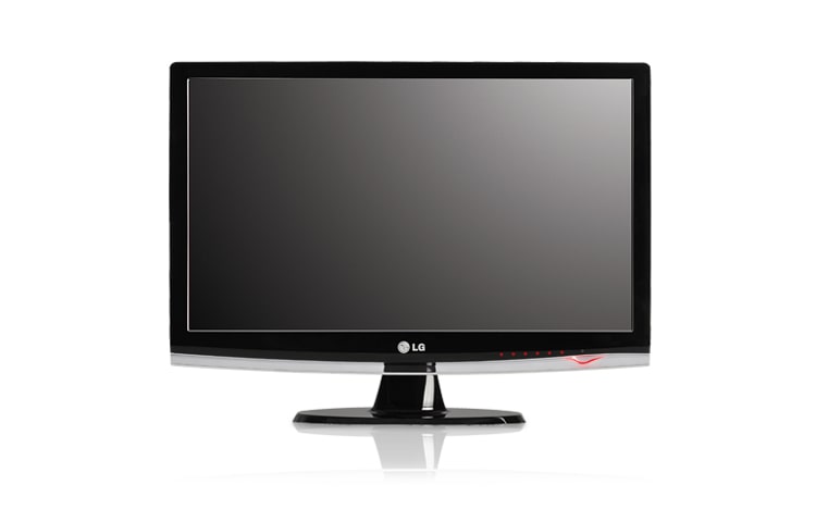 LG Multifunktionsmonitor in schwarzem Klavierlackdesign, W2453TQ