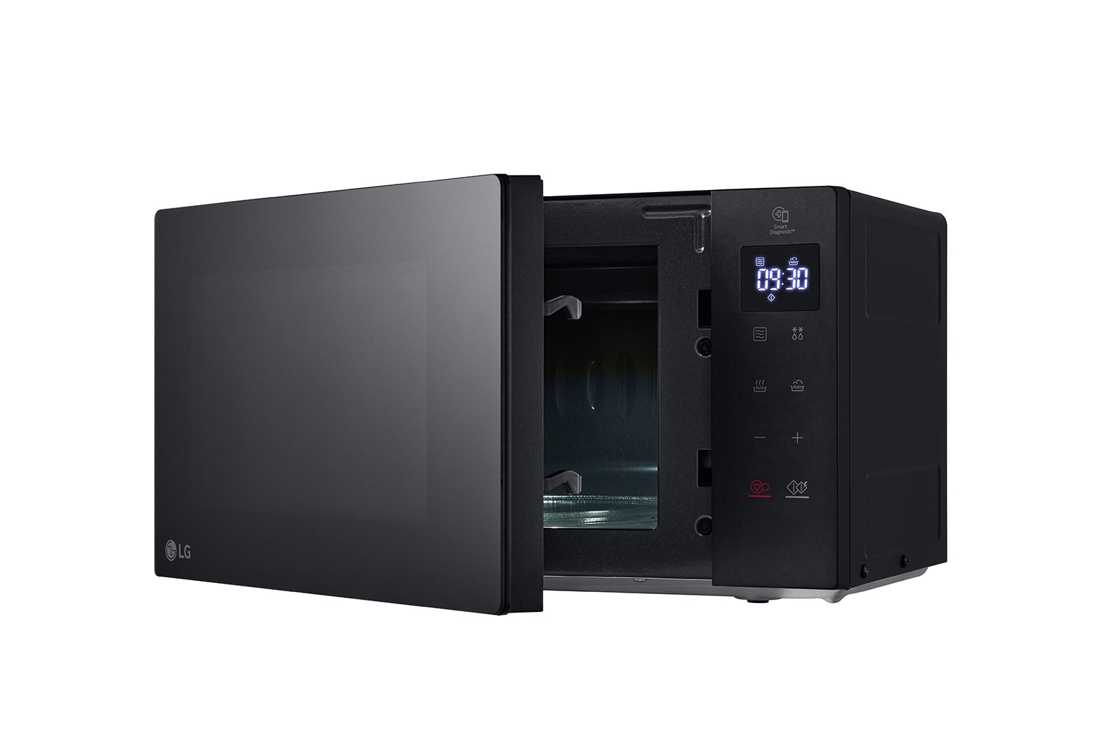 LG Solo-Mikrowelle Schwarz (20 L, 700 Watt) mit EasyClean | MS2032GAS, MS2032GAS