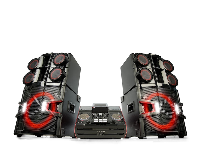 LG Micro Hi-Fi Anlage mit 3.200 Watt | Bluetooth, CD & Radio | USB | Auto DJ & Smart DJ, CM9940
