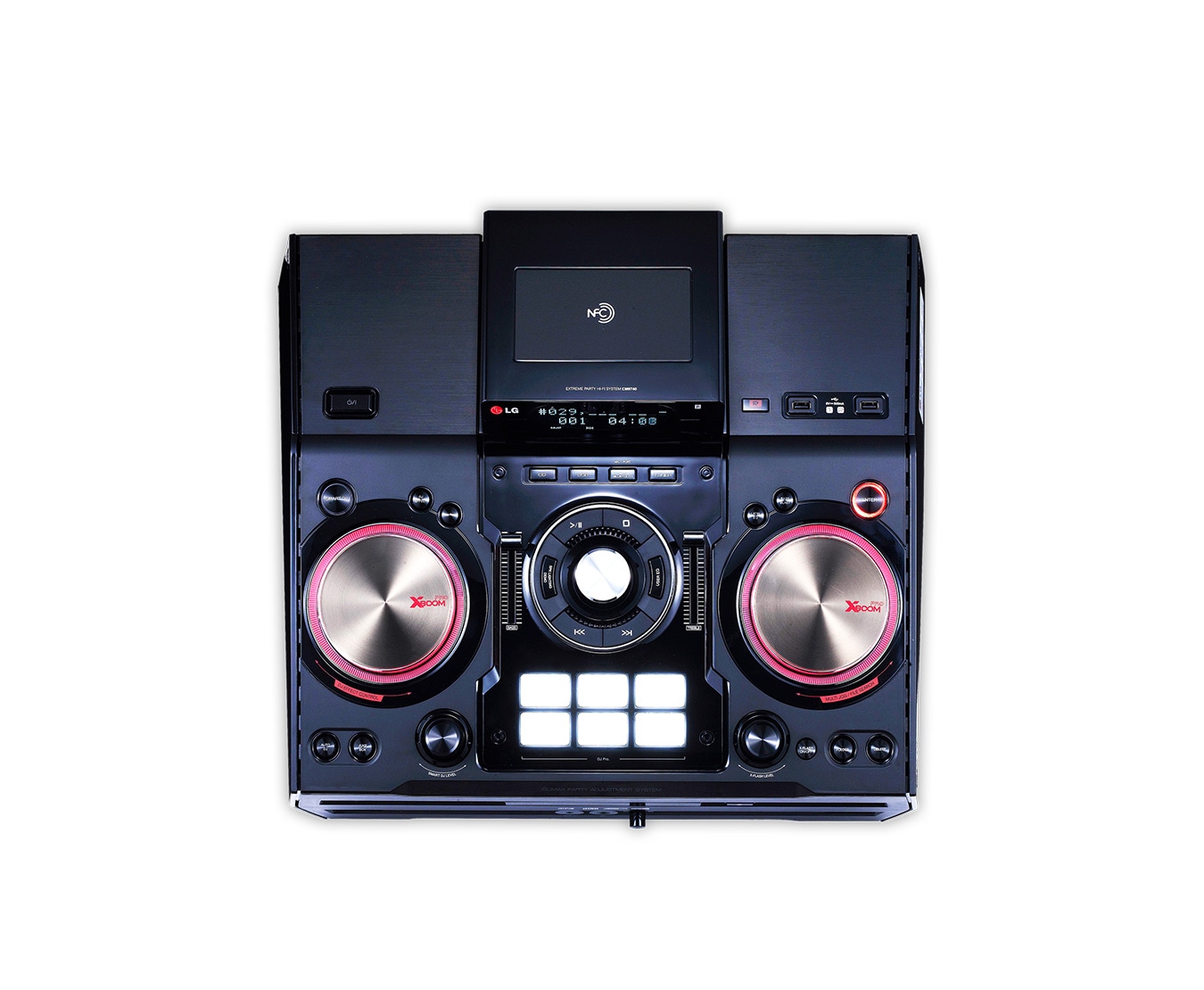 LG Micro Hi-Fi Anlage mit 3.200 Watt | Bluetooth, CD & Radio | USB | Auto DJ & Smart DJ, CM9940