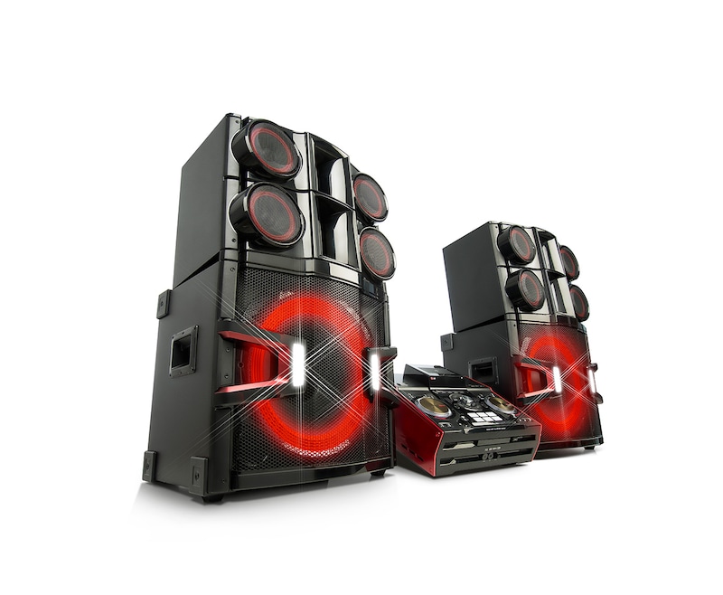 LG Micro Hi-Fi Anlage mit 3.200 Watt | Bluetooth, CD & Radio | USB | Auto DJ & Smart DJ, CM9940