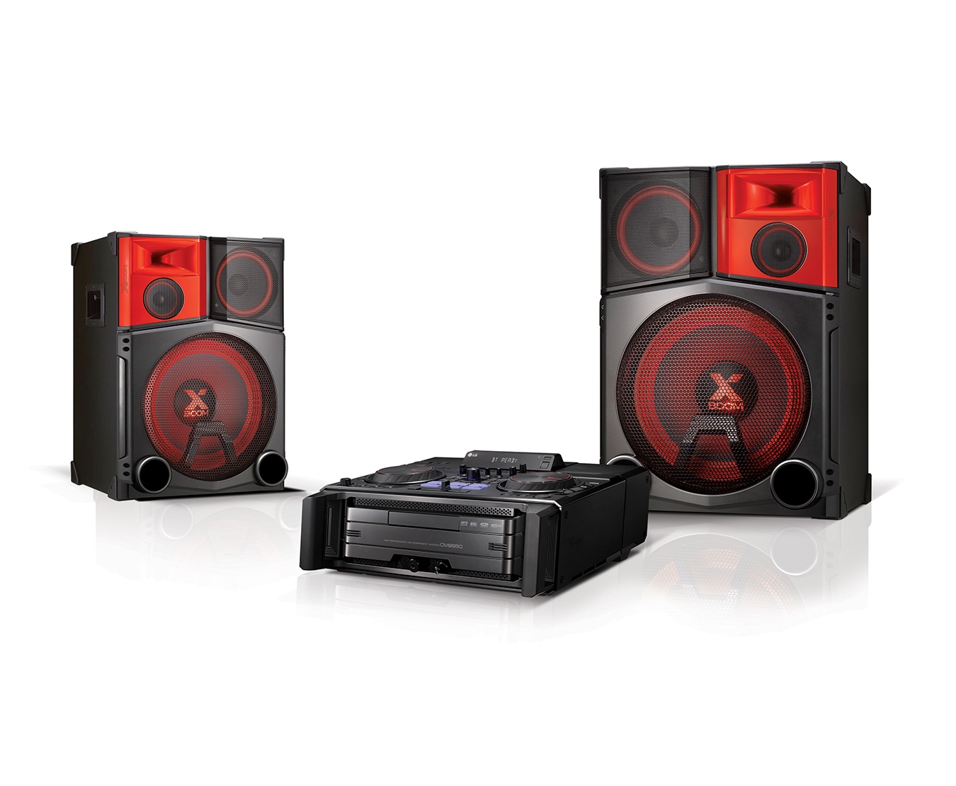 LG Micro Hi-Fi Anlage mit 4.400 Watt | Bluetooth, CD & Radio | USB | Auto DJ & Smart DJ, CM9950