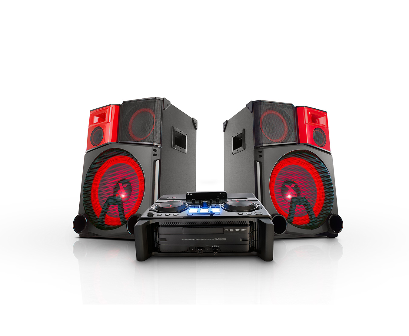 LG Micro Hi-Fi Anlage mit 4.400 Watt | Bluetooth, CD & Radio | USB | Auto DJ & Smart DJ, CM9950