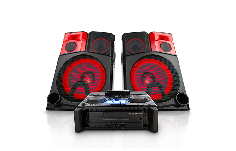 LG Micro Hi-Fi Anlage mit 4.400 Watt | Bluetooth, CD & Radio | USB | Auto DJ & Smart DJ, CM9950