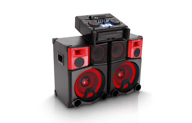 LG Micro Hi-Fi Anlage mit 4.400 Watt | Bluetooth, CD & Radio | USB | Auto DJ & Smart DJ, CM9950