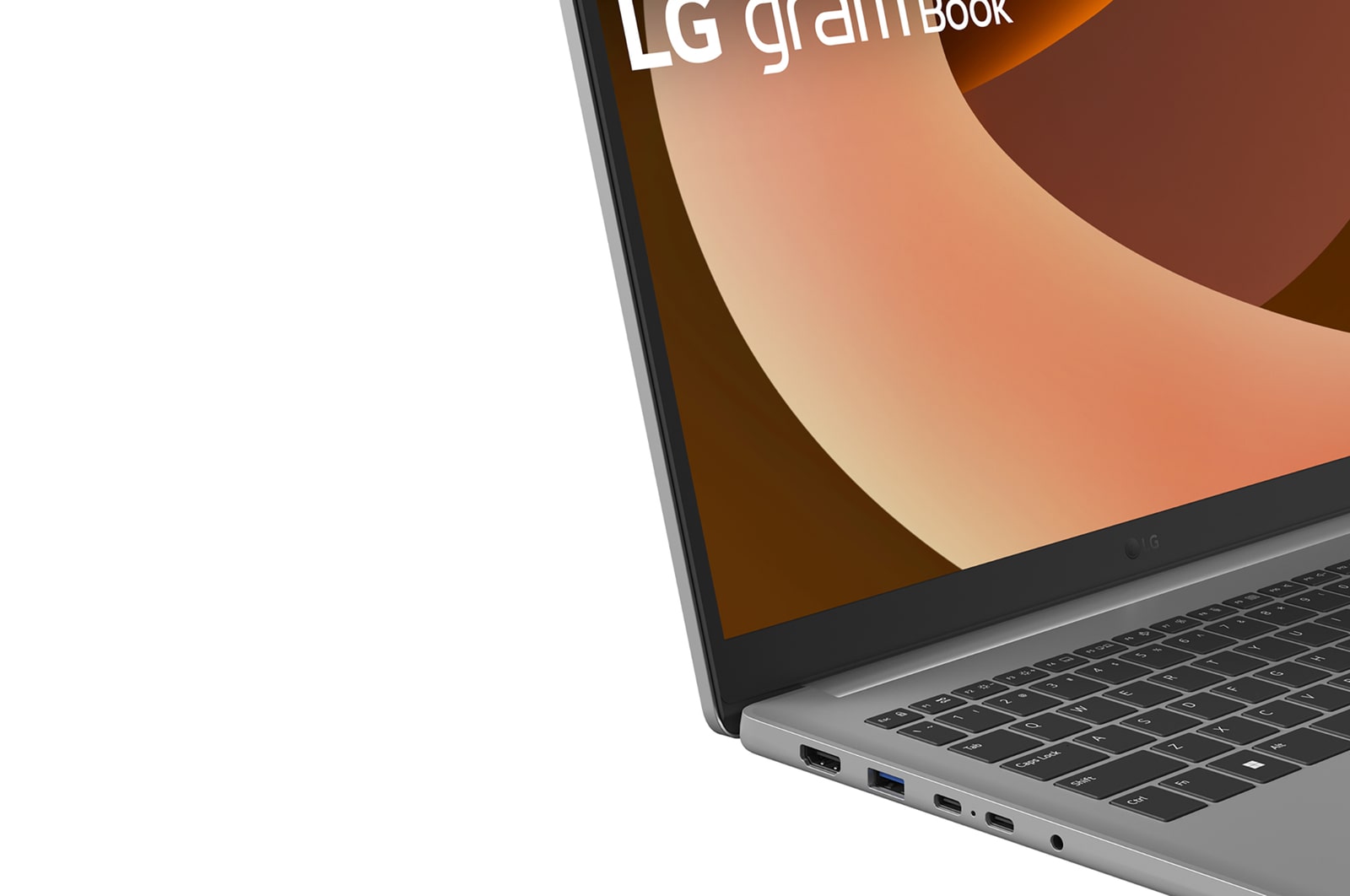 Linke Seitenansicht mit niedrigem Winkel und geöffnetem Deckel