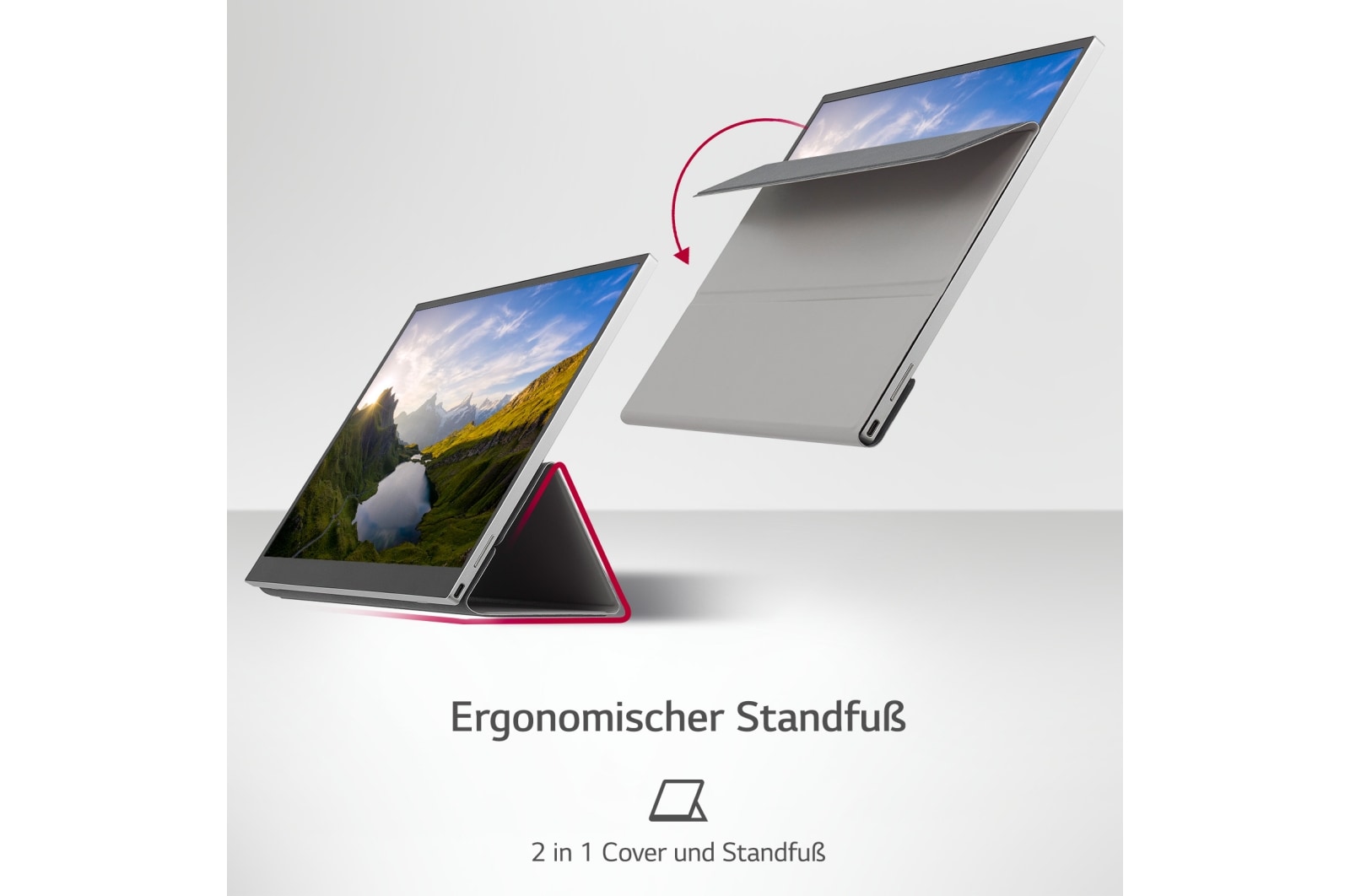 LG 16-Zoll +view für LG gram Portable Monitor mit USB Typ-C™, 16MQ70