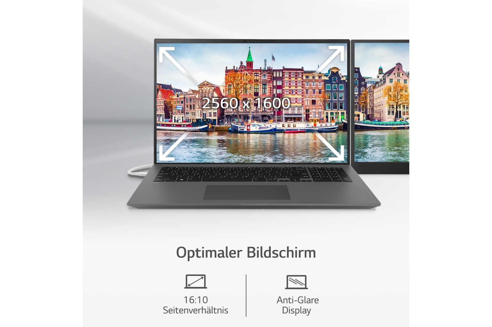 LG 16'' Notebook mit Windows 11 Home | Intel® Core™ i7 Prozessor | 16GB LPDDR4X RAM | 512GB SSD | 80-WH-Akku | 16Z90Q-G.AA76G, 16Z90Q-G.AA76G