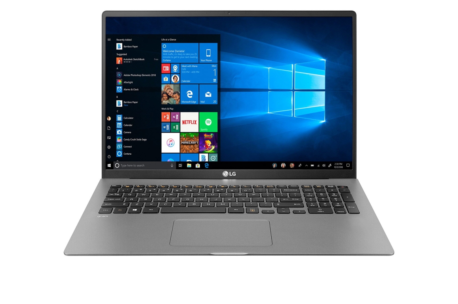 LG Business Edition - 17'' Ultraleichtes Notebook mit  Intel® Core™ Prozessor der 10. Generation und 80-WH-Akku, 17Z90N-V.AP77G