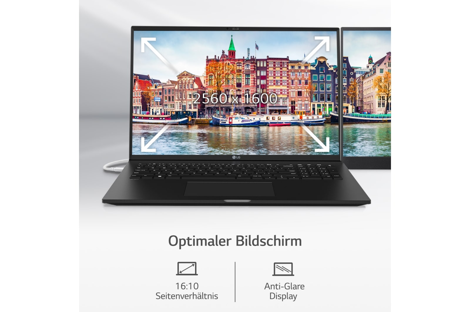 LG 17'' Notebook mit Windows 11 Home | Intel® Core™ i7 Prozessor | NVIDIA® GeForce RTX® 2050 | 32GB LPDDR5 RAM | 1TB SSD | 90-WH-Akku | 17Z90Q-E.AD78G, 17Z90Q-E.AD78G