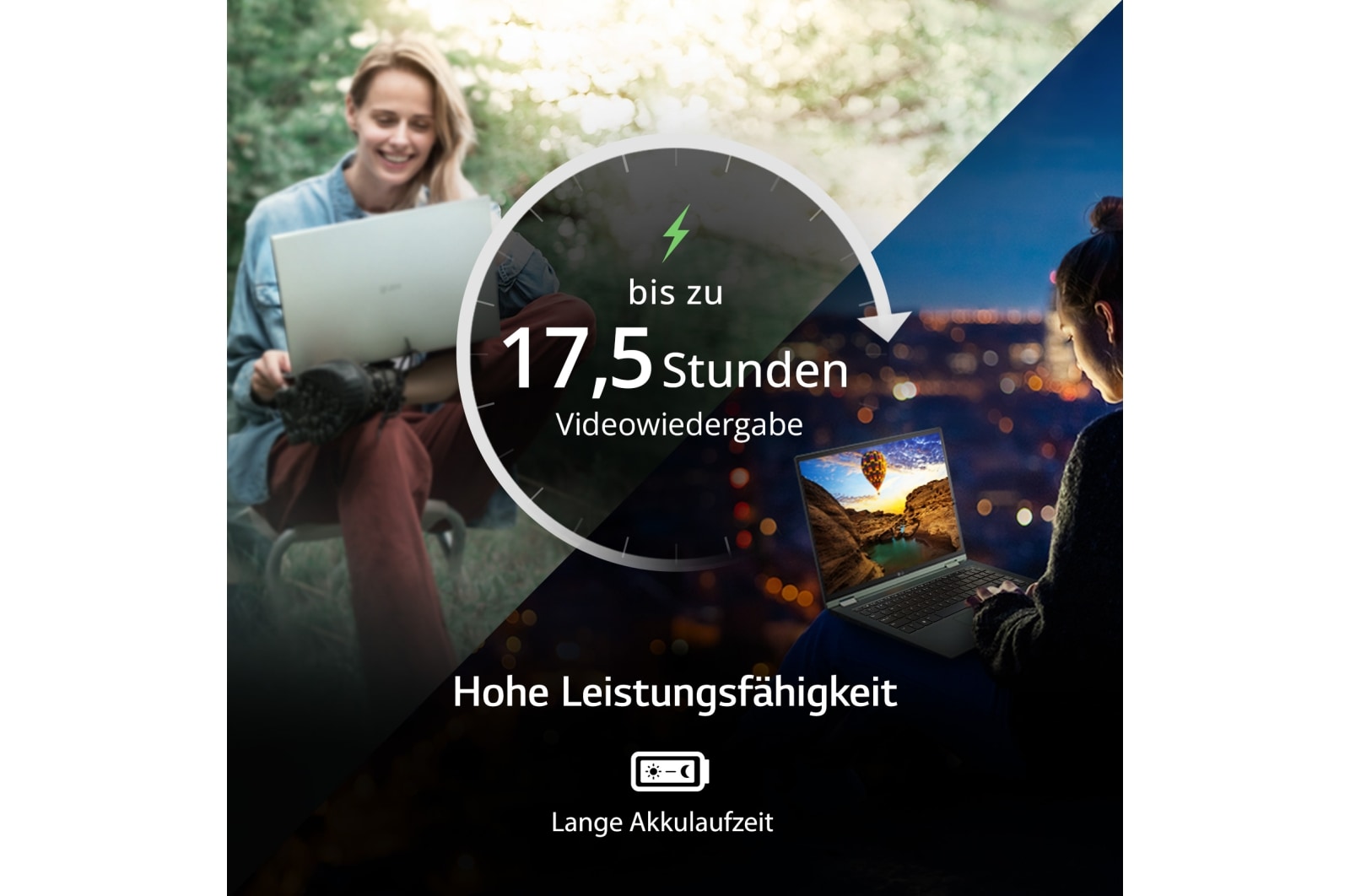 LG 17'' Notebook mit Windows 11 Home | Intel® Core™ i5 Prozessor | 16GB LPDDR5 RAM | 512GB SSD | 80-WH-Akku | 17Z90Q-G.AA56G, 17Z90Q-G.AA56G
